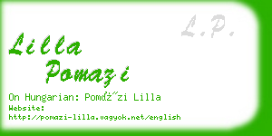 lilla pomazi business card
